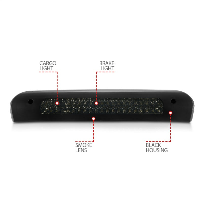 ANZO LED 3rd Brake Light (Light Smoke): Dodge Ram 2002 - 2009 (1500, 2500, 3500)