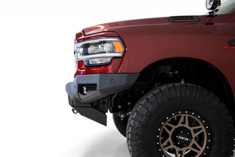 Addictive Desert Designs Bomber Front Bumper Rigid 6" Lights (FRONT): Fits RAM 2500/3500 2019-2026