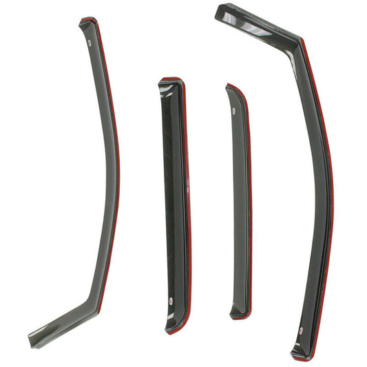 Westin Wade In-Channel Wind Deflector 4pc: Jeep Wrangler (07-17) / Wrangler JK (18)
