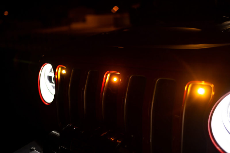 DV8 Offroad Amber Marker Lights: Jeep Wrangler (18-21) / Wrangler JK (18)