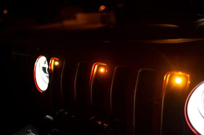 DV8 Offroad Amber Marker Lights: Jeep Wrangler (18-21) / Wrangler JK (18)