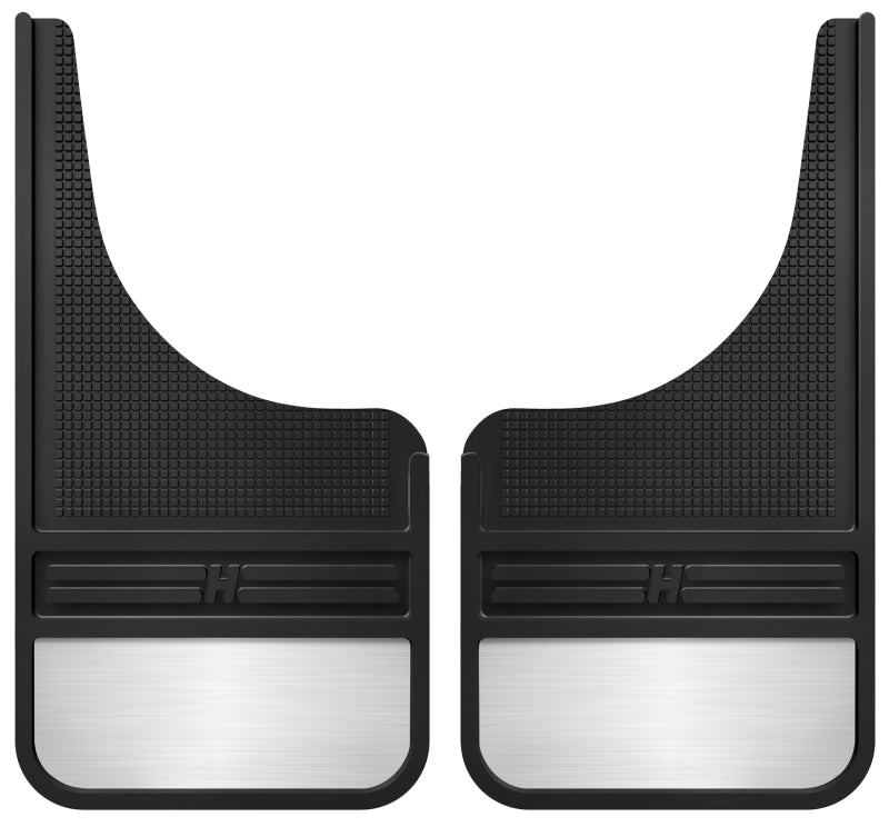 Husky Liners Universal 12in Wide Black Rubber Front Mud Flaps | Ford Ranger (19-26) (55001)
