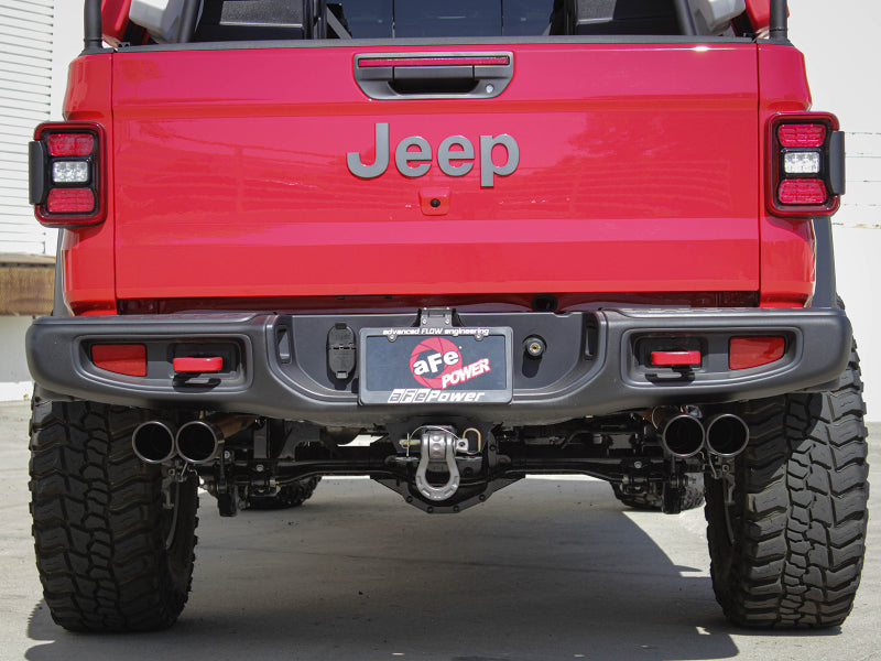 AFE Vulcan Cat-Back Exhaust System (w/Black Tips): Jeep Gladiator 3.6L V6 2020 - 2025