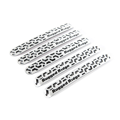 Rugged Ridge Elite Door Handle Inserts: Jeep Wrangler 07-18 / Grand Cherokee 05-10 w/ Contrast Tread