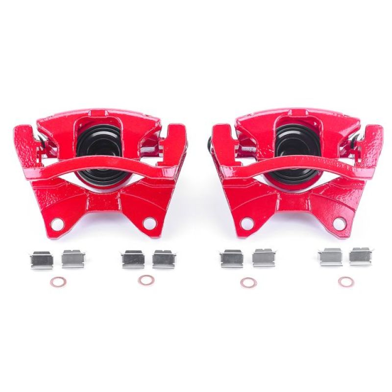 PowerStop Red Calipers (REAR): Jeep Wrangler (07-17) / Wrangler JK (18)