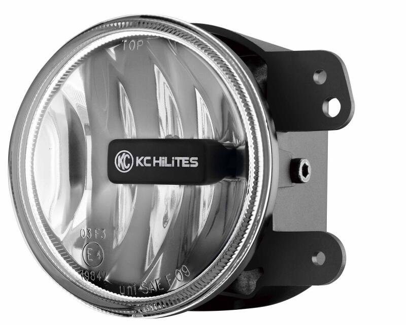 KC HiLiTES 4" Gravity LED G4 SAE Fog Light (FRONT): Jeep Wrangler JK 2010-2018