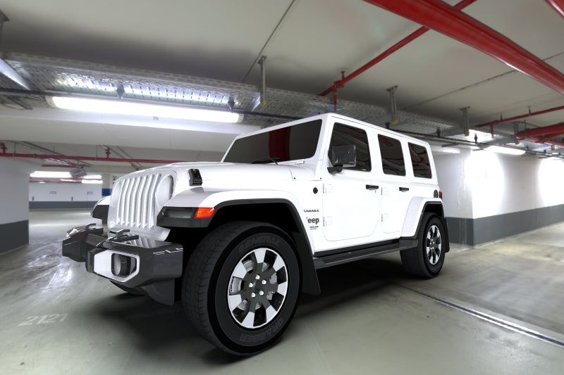 Rally Armor Red UR Mud Flap: Jeep Wrangler 2019-2024 w/ Black Logo