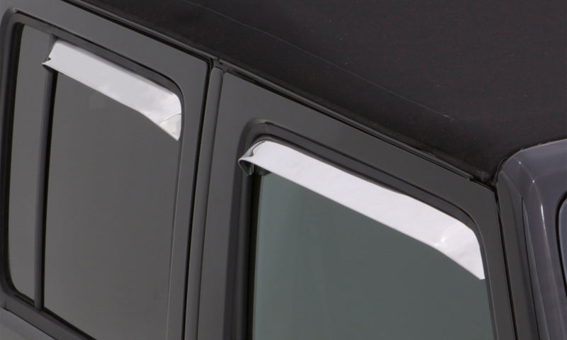AVS Front & Rear Window Deflectors | Jeep Wrangler JK / JL (14918)