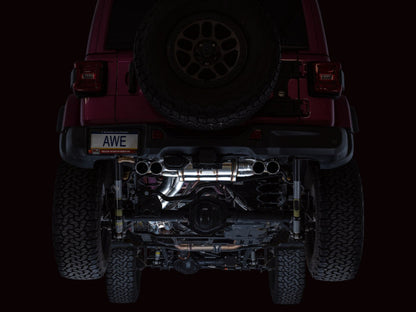 AWE Switchpath Cat-Back Exhaust System: Jeep Wrangler Rubicon 6.4L 392 2021 - 2025