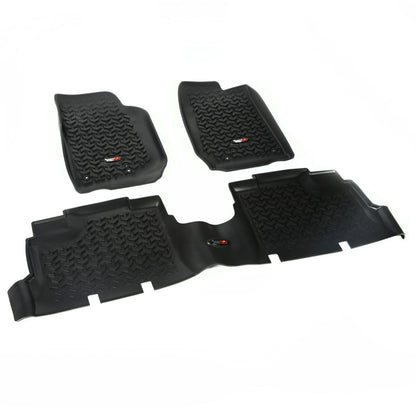 Rugged Ridge All Terrain Floor Liner Kit (F&R): Jeep Wrangler (07-18) / Grand Cherokee (05-10)