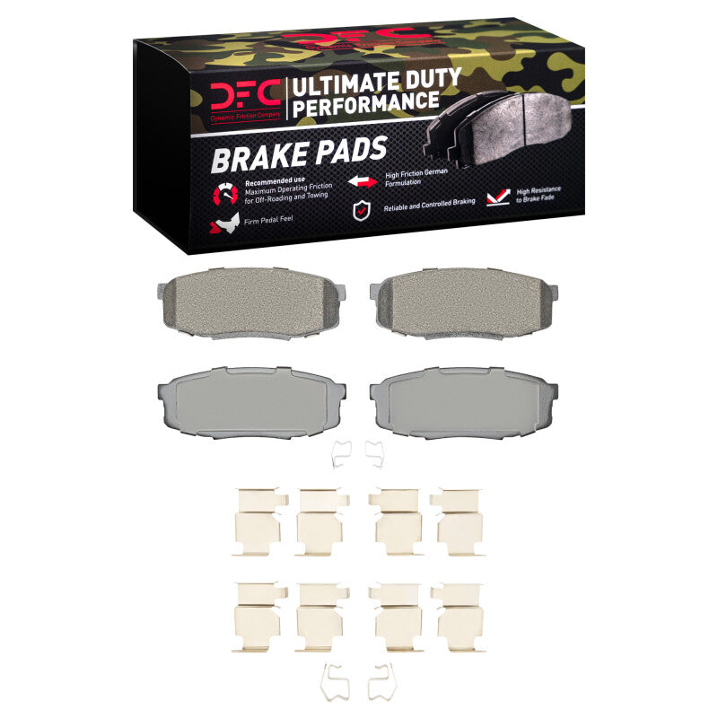 DFC Rear Ultimate Duty Performance Brake Pads and Hardware Kit | Lexus LX570 (07-22) (1400-1304-01)