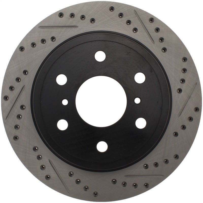 StopTech Rear Left Drilled Disc Brake Rotor | Chevrolet Silverado / GMC Sierra 1500 (07-20 / 19-26) (127.66065L)