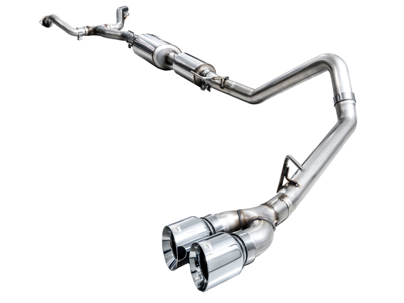AWE 0FG Dual Exhaust System with Chrome Silver Tips | Toyota Tundra (22-26) (3015-32063)