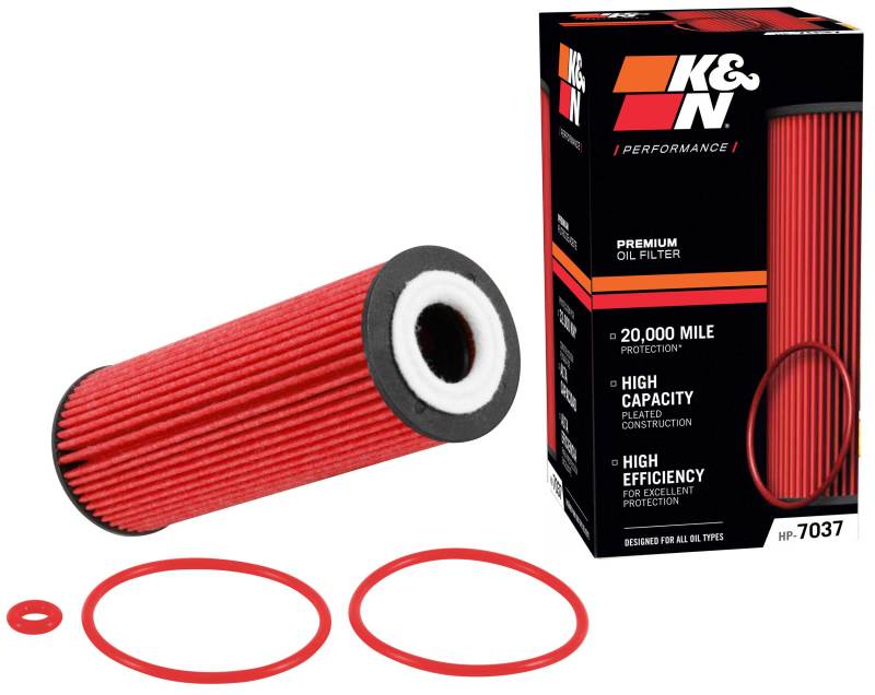 K&N 1.938in OD x 5.5in H Oil Filter | Ford Ranger (19-26) / Bronco (21-26) (HP-7037)