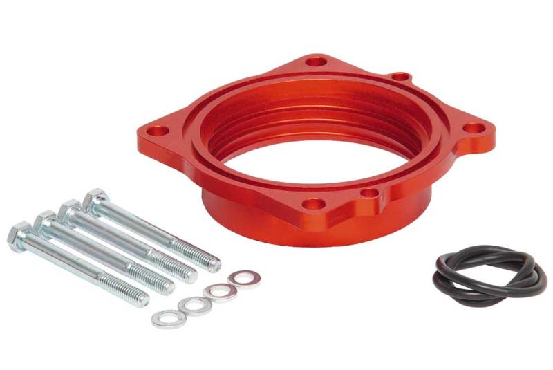AirAid Throttle Body Spacer: Fits Dodge / Jeep / Chrysler (05-26) 5.7L Hemi 6.1L 6.4L - Black