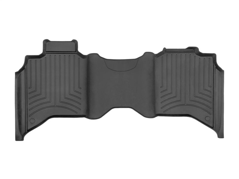 WeatherTech FloorLiner HP Rear Floor Mats (Black): Ram 2500 & 3500 2019 - 2025 (w/ 1st Row Bucket)