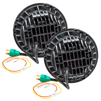 ORACLE Lighting 7in High Powered LED Headlights (FRONT): Jeep Wrangler / Wrangler JK (07-18) - Black