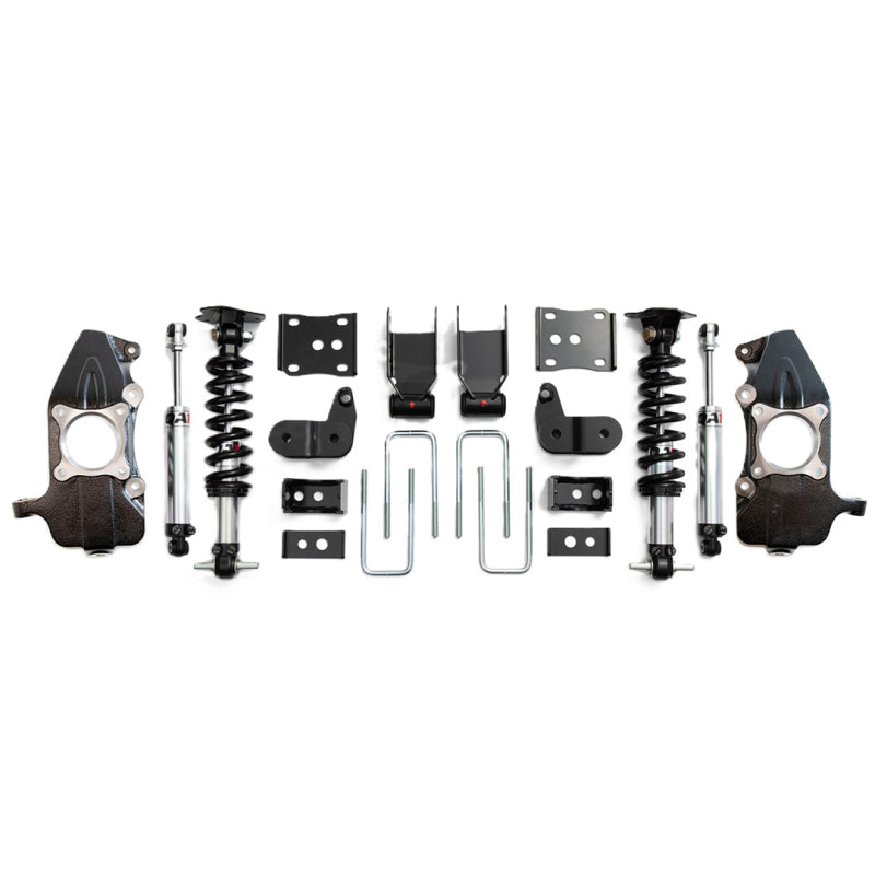 QA1 3.5-5.5in Dual Adjustable Lowering Kit w/ Spindles | Ford F-150 (21-26) / Raptor (17-20) (LK12-FF03)