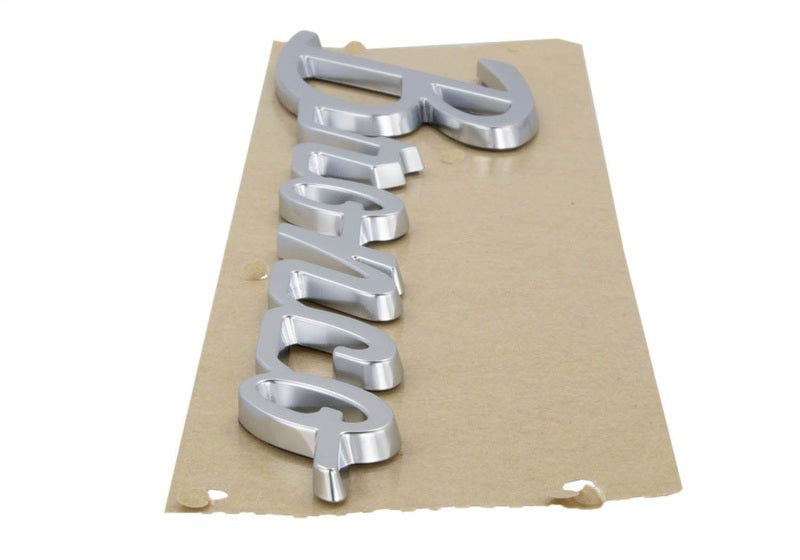 Ford Racing Silver Bronco Script Fender Badge | Ford Bronco (21-26) (M-1447-BSS)