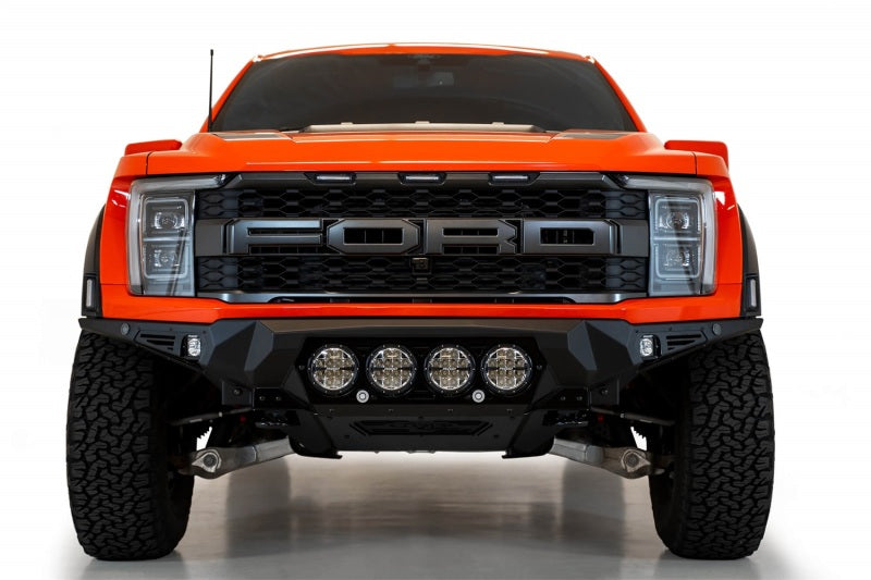 Addictive Desert Designs 2021+ Ford Raptor Bomber Front Bumper w/ 4 Rigid 360 6in Light Mounts | Ford F-150 Raptor (21-23) (F210014110103)