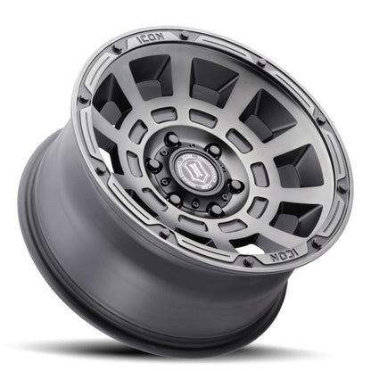 ICON Thrust 17x8.5 6x5.5 0mm Offset Wheel | Ford Bronco (21-26) (2817858347SSBT)