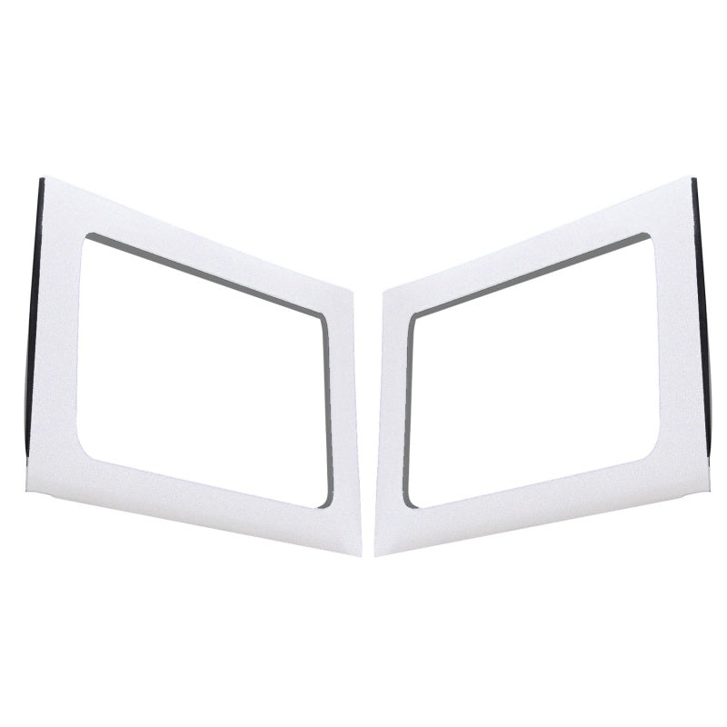 DEI Sound Deadening Rear Side Window Trim Kit (2-Piece): Jeep Wrangler (07-18) - White