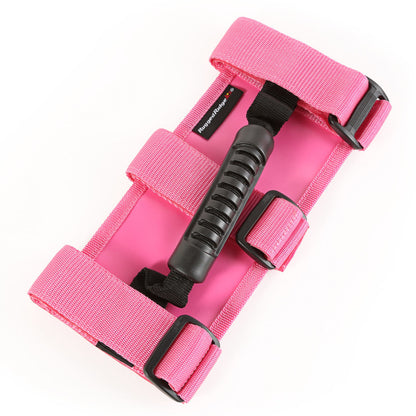 Rugged Ridge Pink Ultimate Grab Handles | Jeep Gladiator JT / Wrangler JK / JL (20-25 / 07-18) (13505.01)