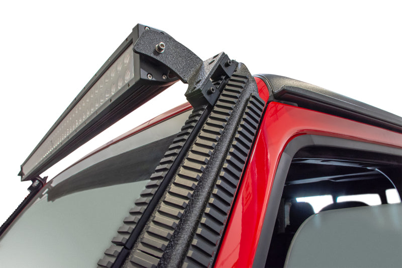 DV8 Offroad Picatinny Rail A-Pillar Pod LED Light Mount: Jeep Wrangler (18-21) / Gladiator (20-21)