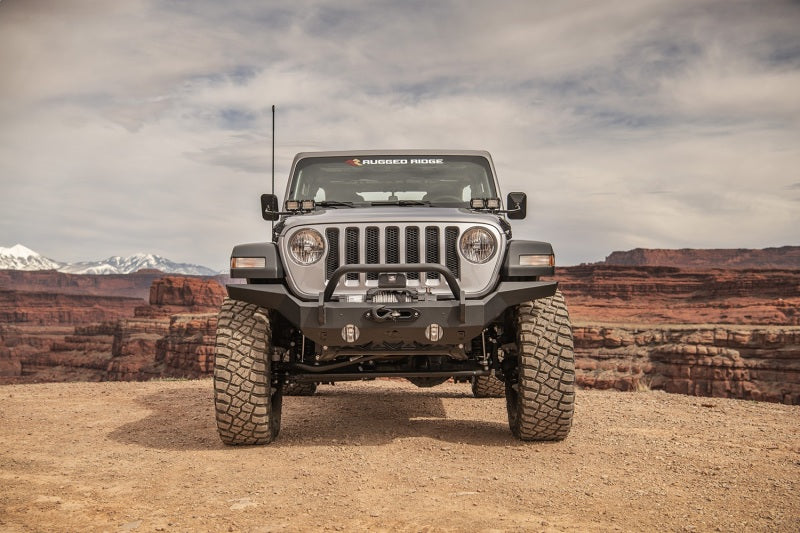 Rugged Ridge HD Full Width Front Bumper: Fits Most Jeep Wrangler / Gladiator Models (2007-2026)