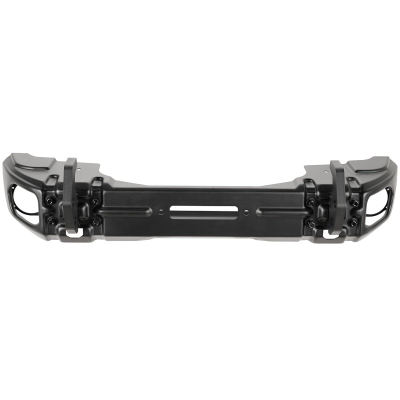 Rugged Ridge Arcus Front Bumper Set w/ Tray & Hooks: Jeep Wrangler (07-18) - Satin Black