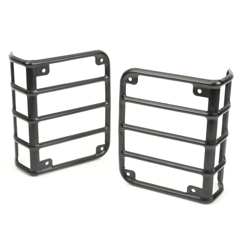 Rugged Ridge Textured Black Tail Light Euro Guards | Jeep Wrangler JK / JL (11226.11)