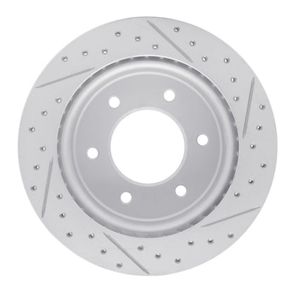 DFC 19-25 Ford Bronco Rear Left Drilled & Slotted Geoperformance Rotor | Ford Ranger / Ford Bronco (19-26) (830-54276L)