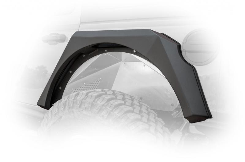 DV8 Offroad Armor Fenders w/ LED Turn Signal Lights: Jeep Wrangler 2018-2021