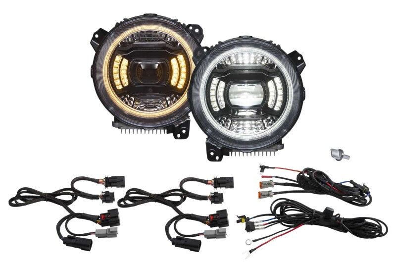Diode Dynamics Elite Max LED Headlights: Jeep Wrangler JL / Gladiator JT 2018-26