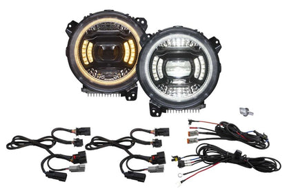 Diode Dynamics Elite Max LED Headlights: Jeep Wrangler JL / Gladiator JT 2018-26