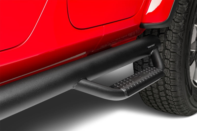 N-Fab Wheel To Wheel Nerf Steps Textured Black (REAR): Jeep Gladiator JT 2020-2025