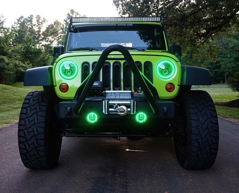 ORACLE Lighting High Powered ColorSHIFT 2.0 LED Headlights (FRONT): Jeep Wrangler (07-18) - Black