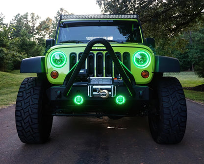 ORACLE Lighting High Powered ColorSHIFT 2.0 LED Headlights (FRONT): Jeep Wrangler (07-18) - Black