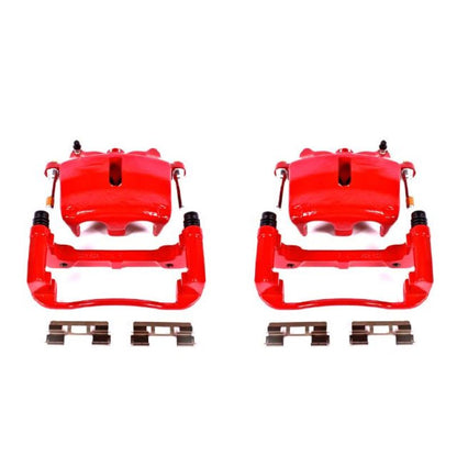 PowerStop Front Red Calipers | 2005–2008 Ford F-150 (S4974)