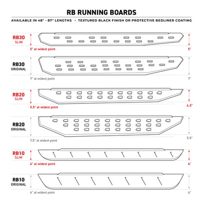 Go Rhino Heavy Duty RB20 Running Boards | Ford Bronco (21-26) (69400057PC)