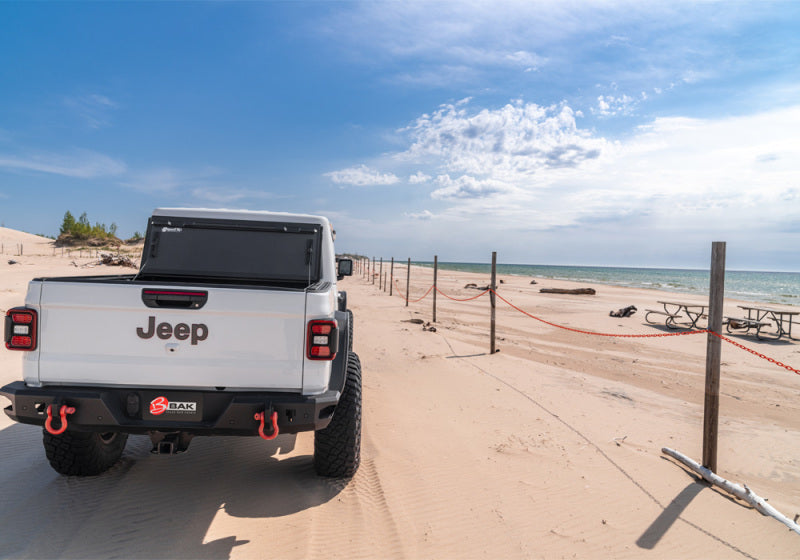 BAK BAKFlip MX4 GEN 3 Hard Folding Truck Bed Cover (5ft Bed): Jeep Gladiator (18-26) - Matte Black