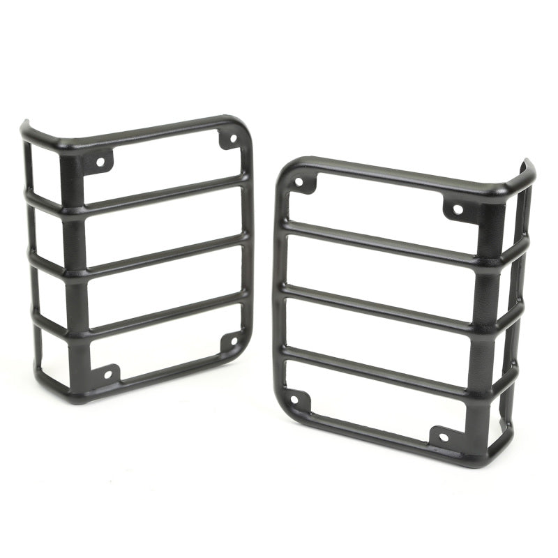 Rugged Ridge Textured Black Tail Light Euro Guards | Jeep Wrangler JK / JL (11226.11)