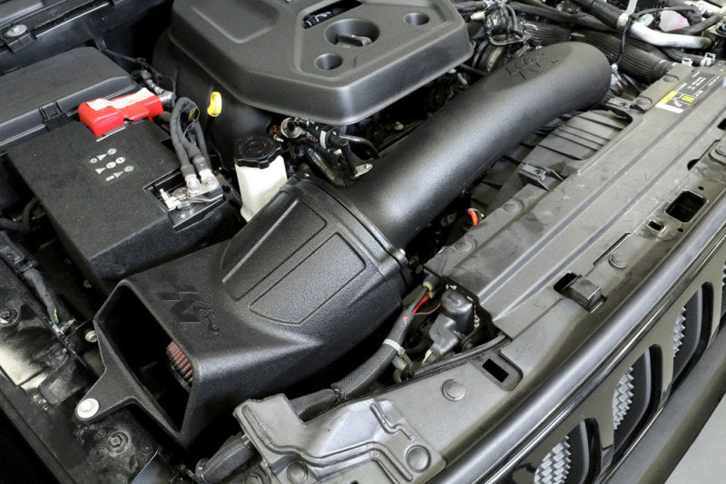 K&N 63 Series Cold Air Intake: Jeep Wrangler 2.0L Turbo 2019-2021