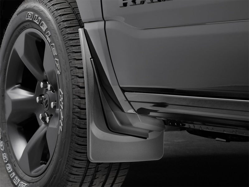 WeatherTech Front MudFlaps (2PC, Black): Ram 1500 2019 - 2025 (w/OUT Fender Flares)