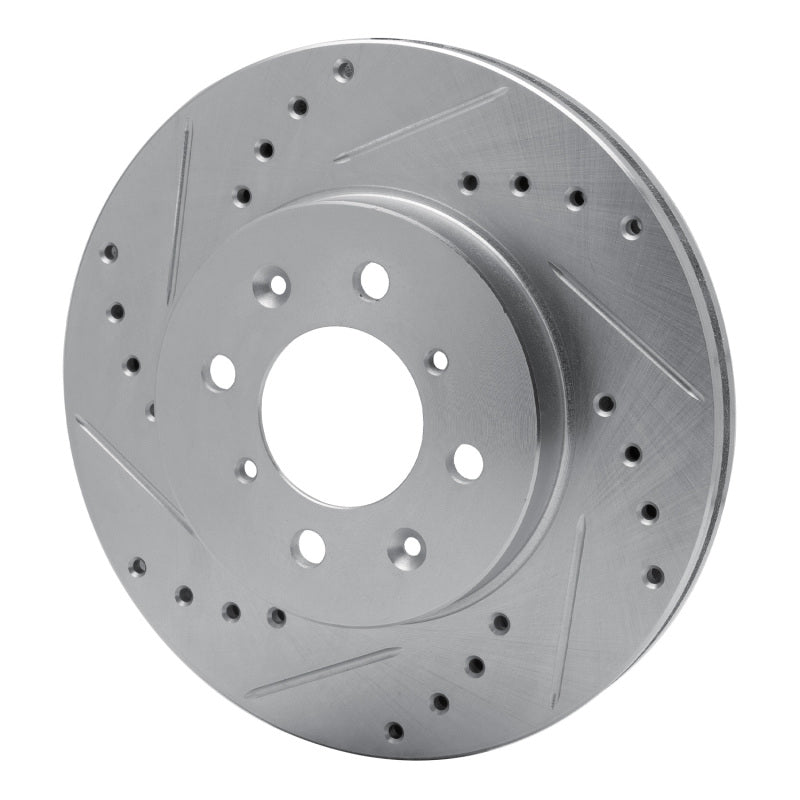 R1 Front Left Drilled & Slotted Silver Brake Rotor | Ford Ranger (19-26) (631-73016L)