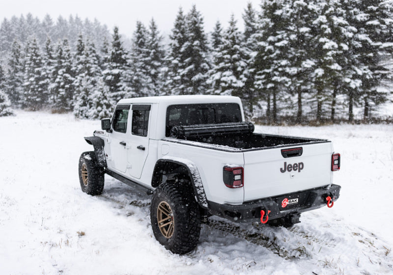 BAK Revolver X4s Hard Rolling Truck Bed Cover 5ft (REAR): Jeep Gladiator (18-26) - Matte Black