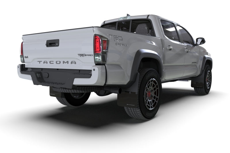 Rally Armor 16-23 Toyota Tacoma Black Mud Flap w/Army Green Logo | Toyota Tacoma (16-19 / 20-23) (MF94-BLK-AGN)