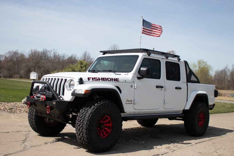 Fishbone Offroad Chase Rack w/ Molle Panel: Jeep Gladiator 2020-2024