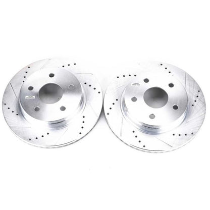 PowerStop Evolution Drilled & Slotted Rotors (FRONT): Dodge Durango (04-09) / Ram 1500 (02-10) / 1500 Classic (19-24)