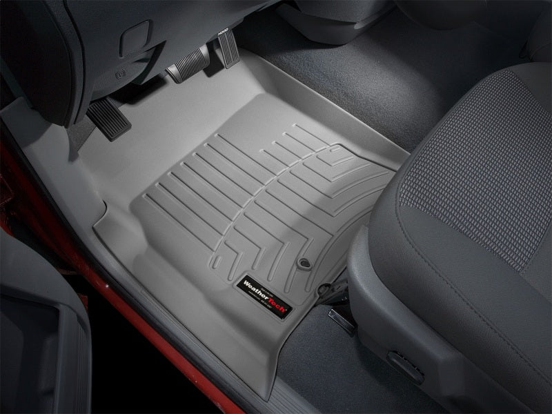 WeatherTech FloorLiner Front Floor Mats (Gray): Dodge Ram 2002 - 2009 4WD (1500, 2500, 3500)
